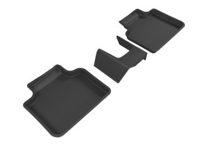 BMW X2 Floor Mats - Rear - 3D MAXpider - Kagu Series - Black - `16-`20